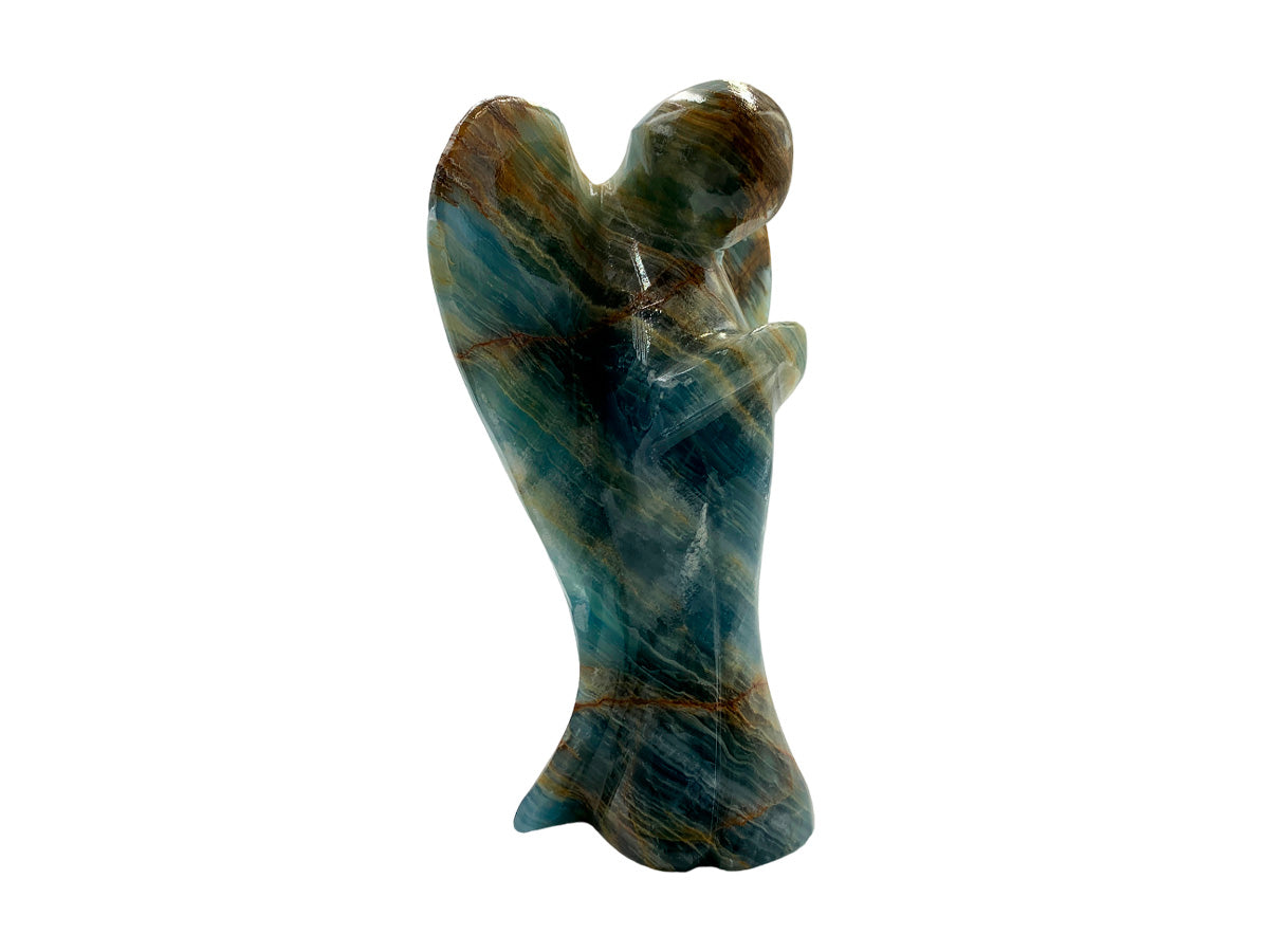 Blue Onyx Angel Polished