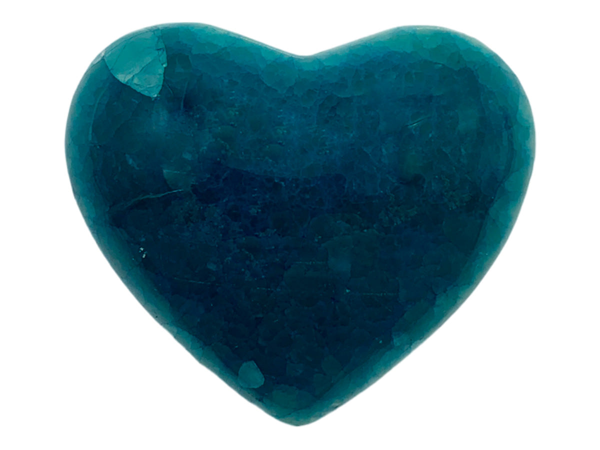 Blue Pigmented Onyx Heart
