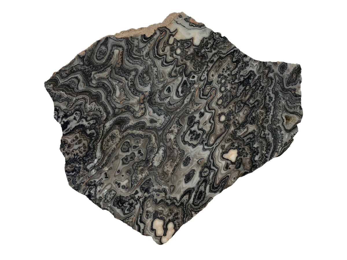 Gray Zebra Onyx Irregular Slice By Kilo