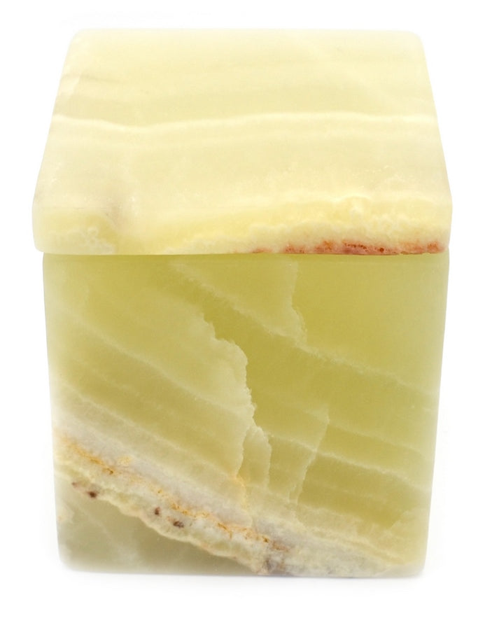 Green onyx Jewelry box10 cm tall