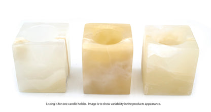 Amber Onyx Candle Holder