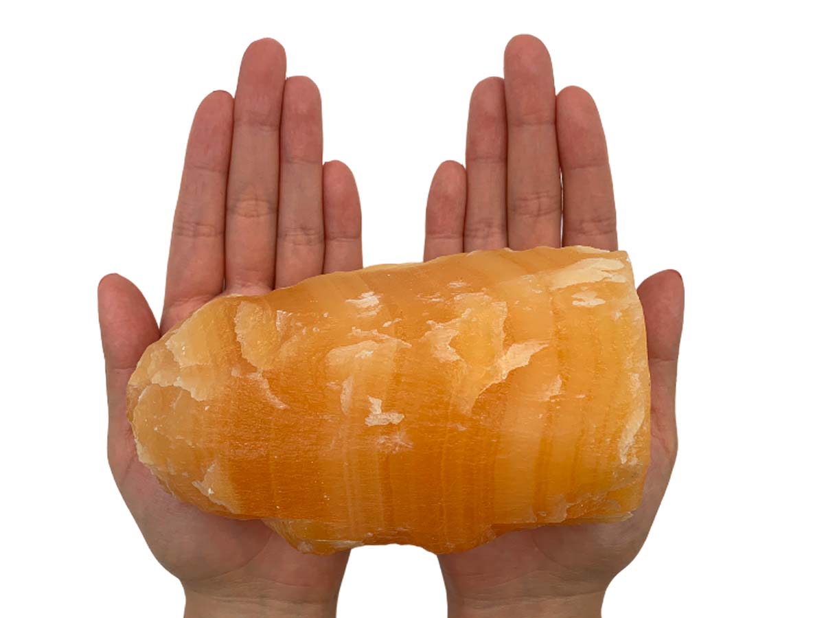 Orange Caclite Lamp