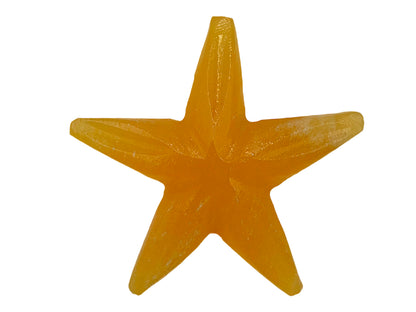 Orange Calcite Star Fish