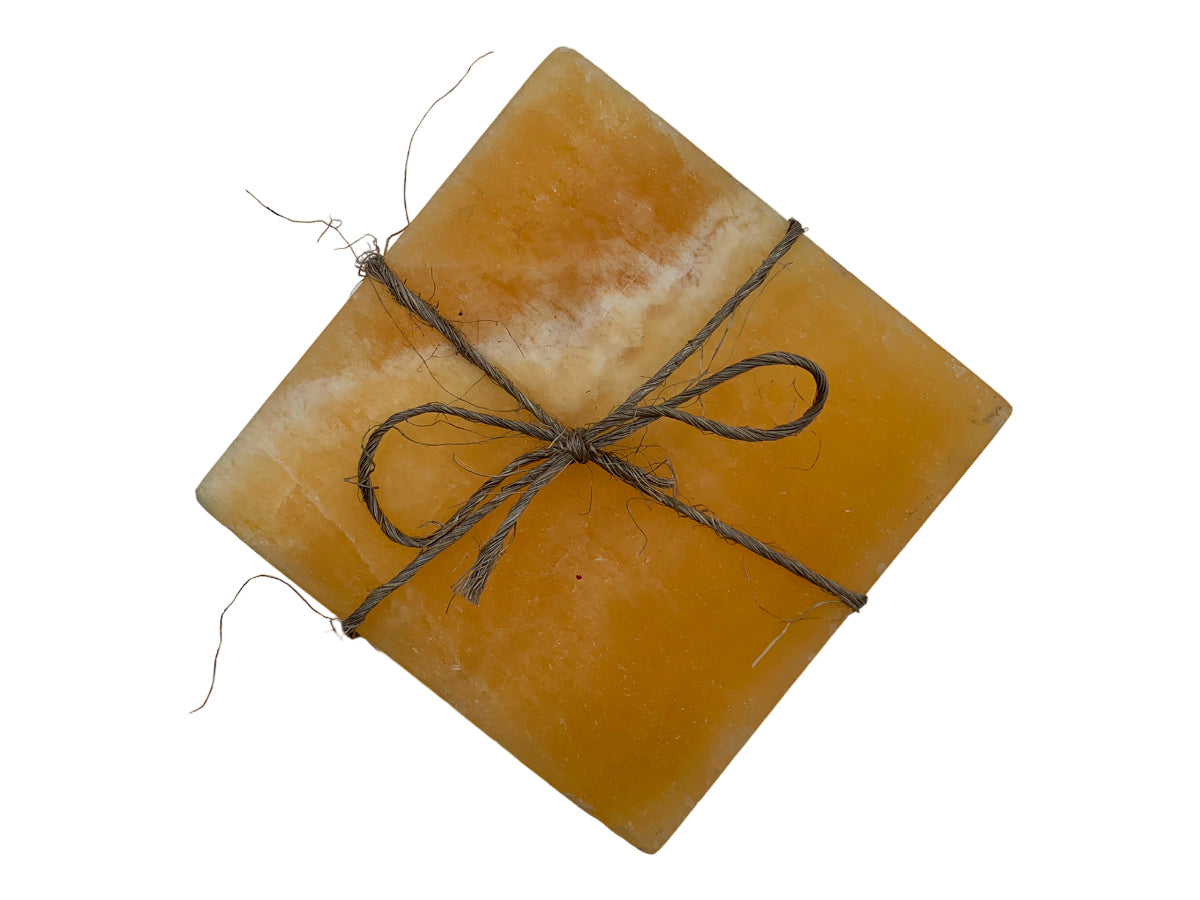 Orange Square Coaster Set