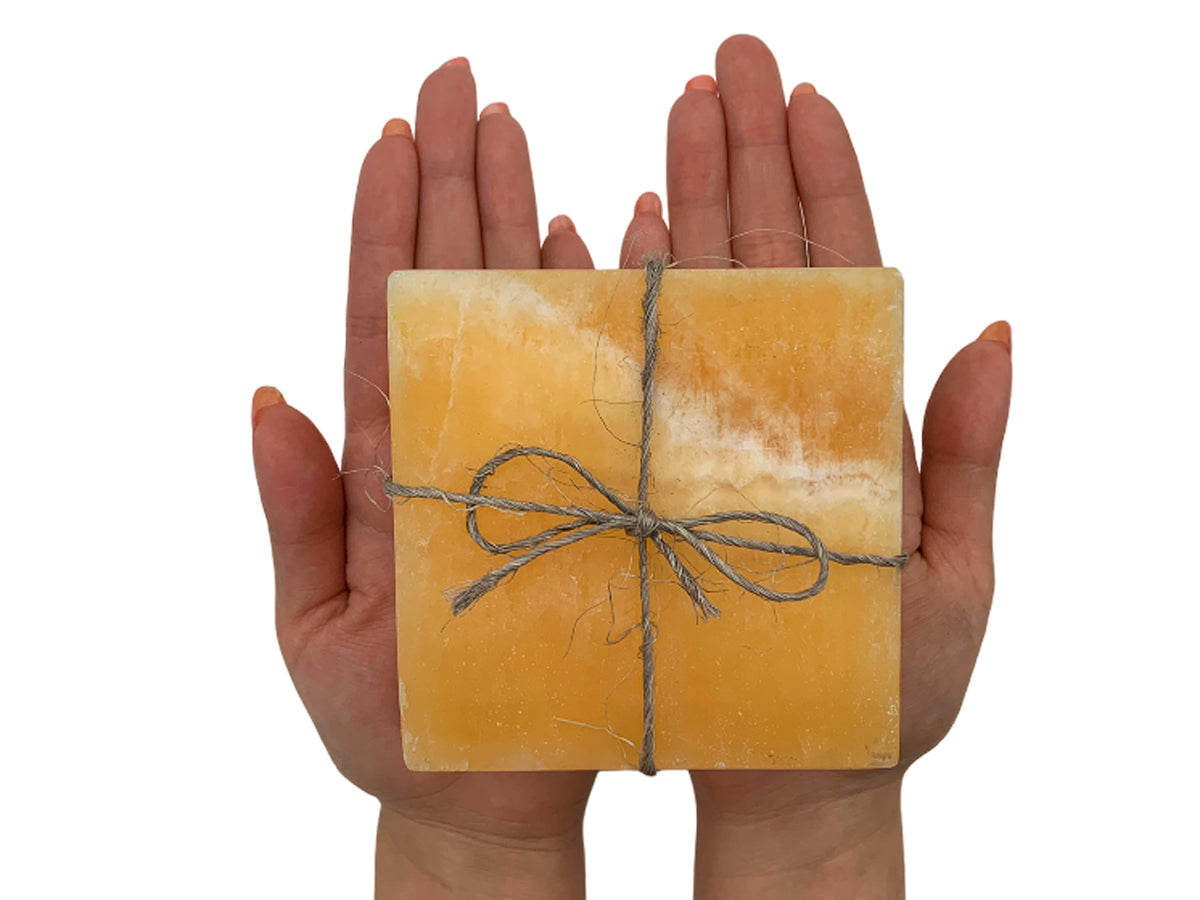 Orange Square Coaster Set