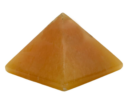 Orange Calcite Pyramid