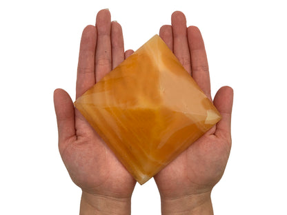 Orange Calcite Pyramid