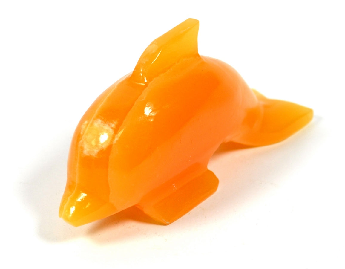 Orange Calcite Dolphin