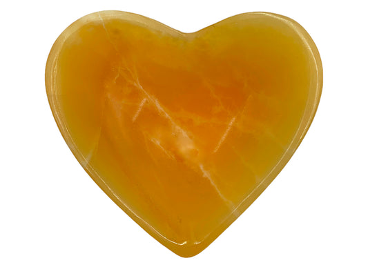 Orange Calcite Heart Bowl