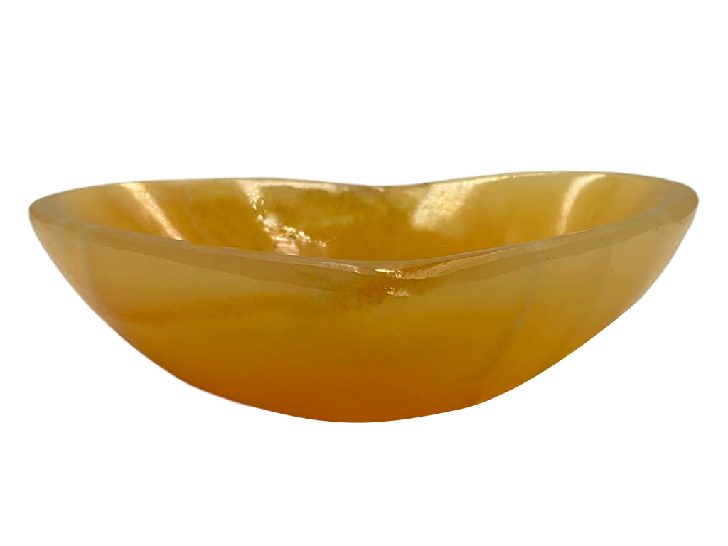 Orange Calcite Heart Bowl