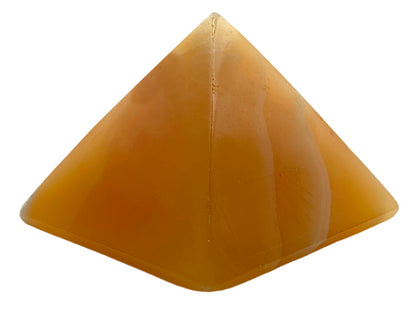 Orange Calcite Pyramid