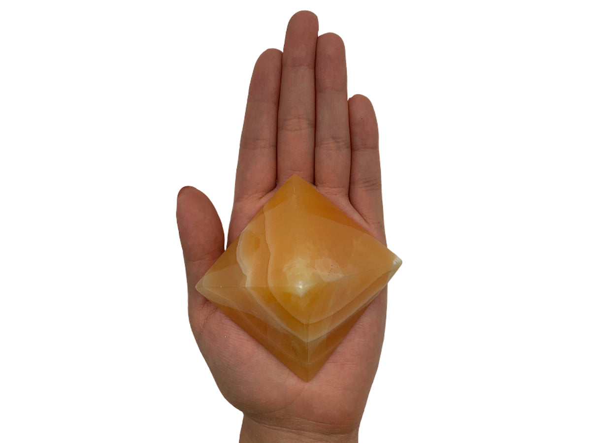 Orange Calcite Pyramid