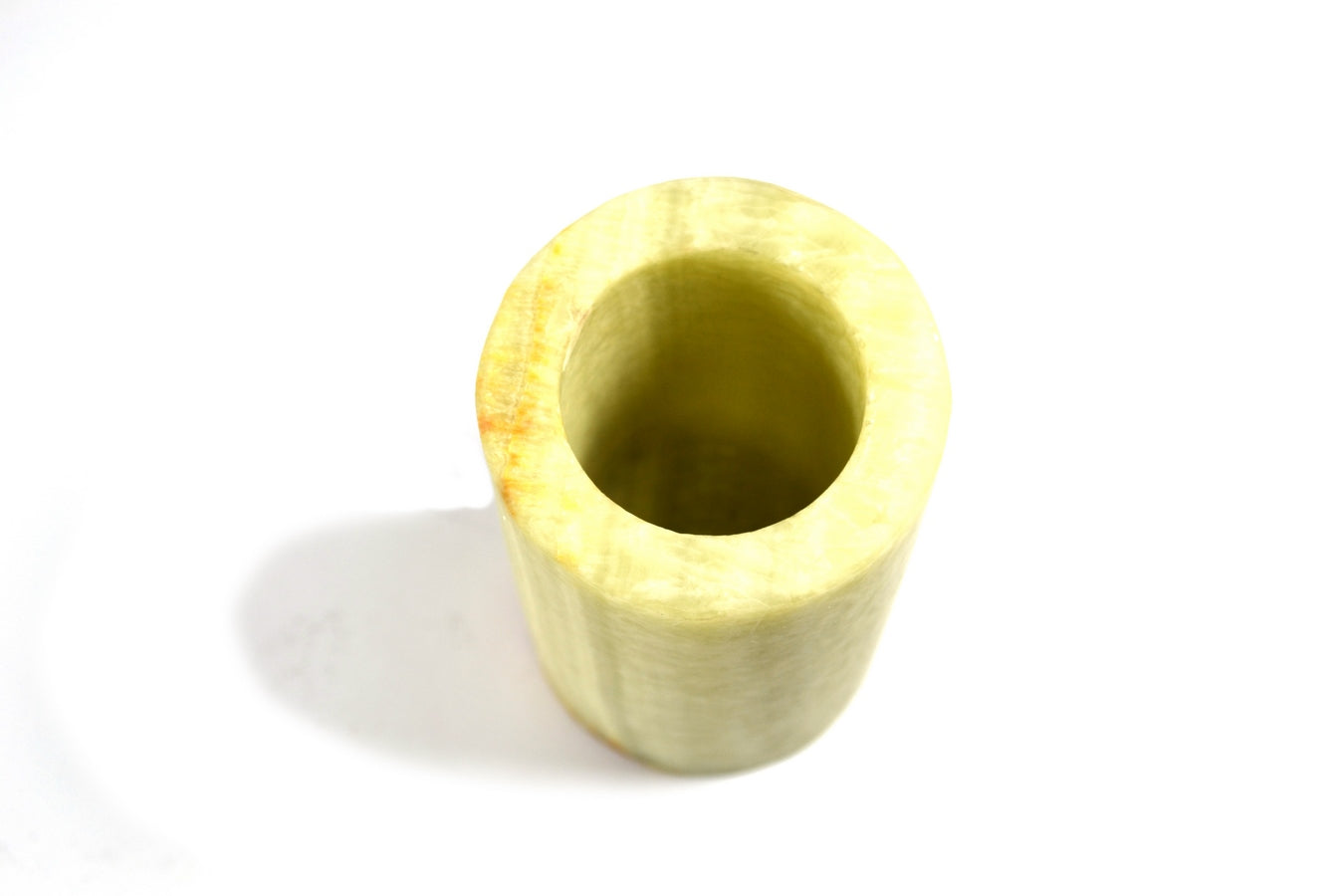Green Onyx Cylinder  Candle Holder