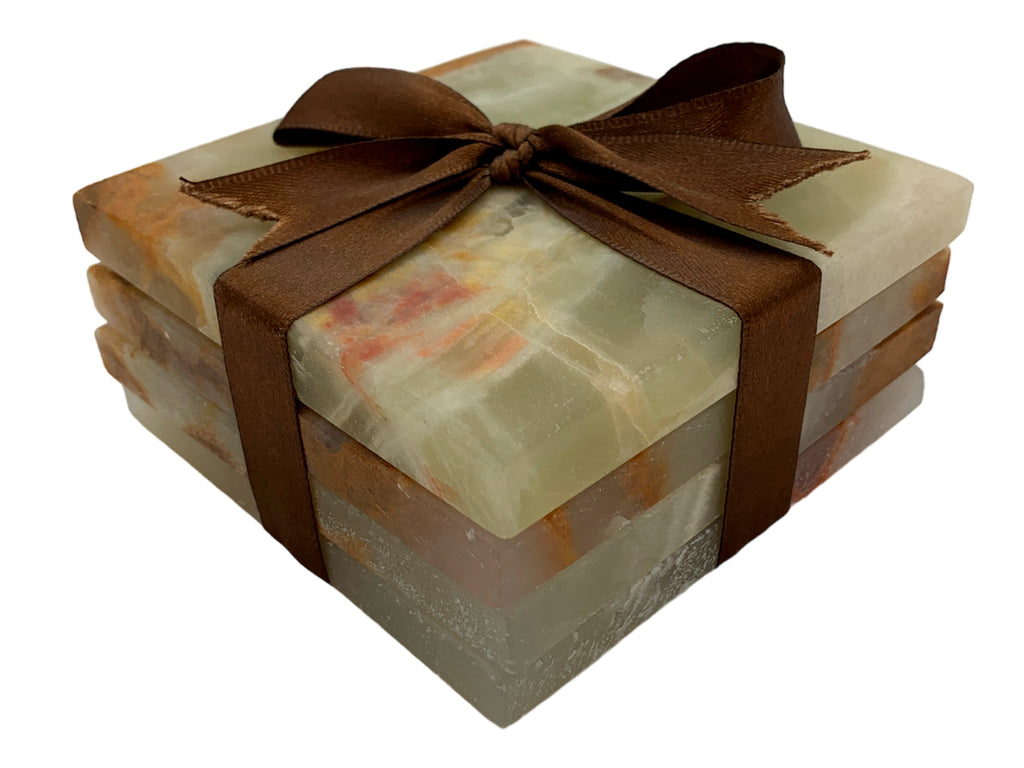 Green Onyx Square Coaster set