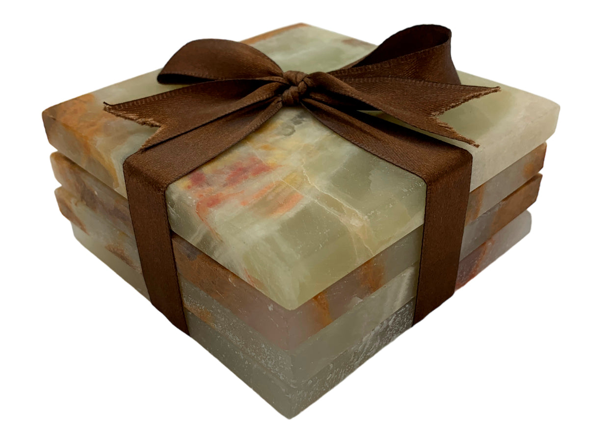 Green Onyx Square Coaster set