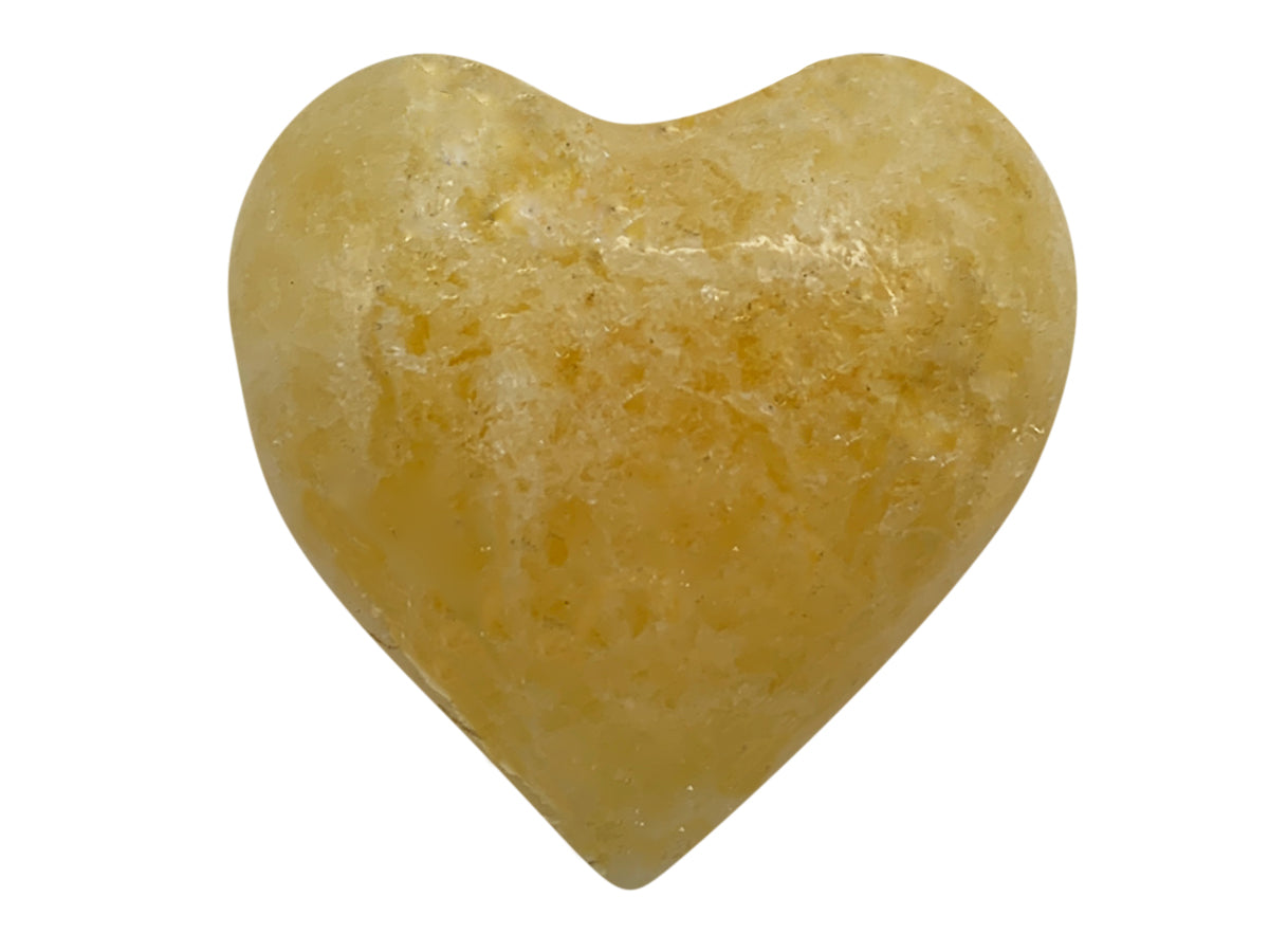 Orange Calcite Heart