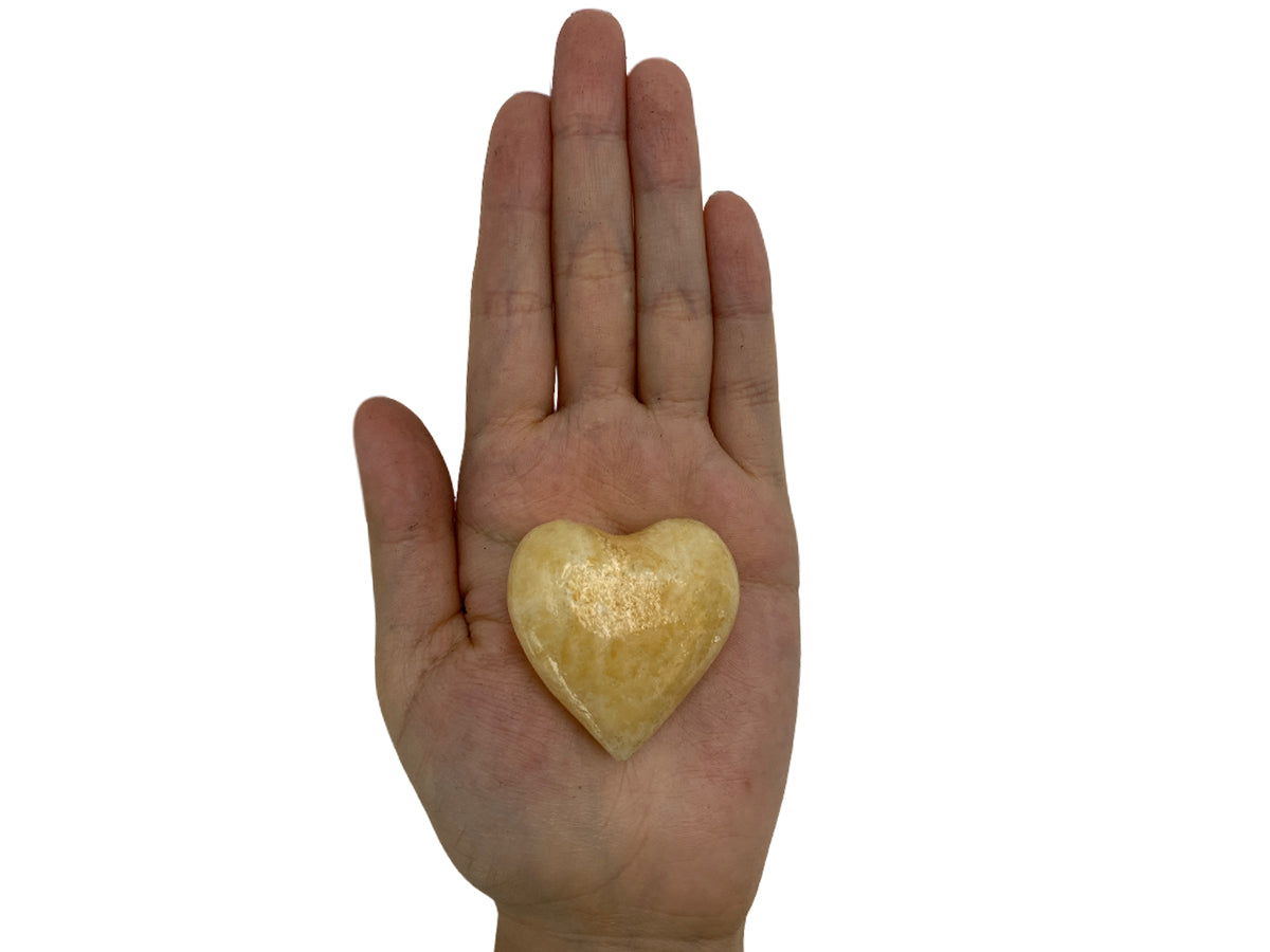 Orange Calcite Heart