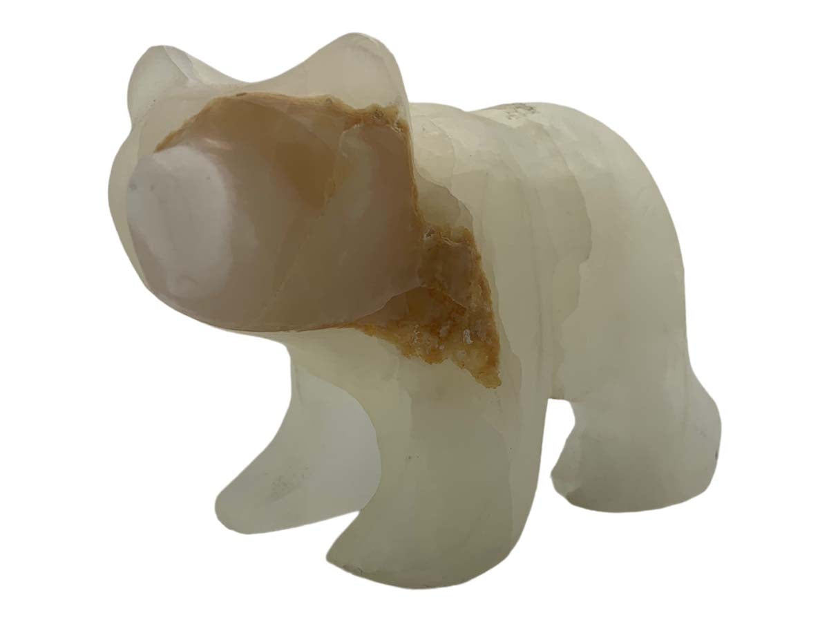 White Onyx Grizzly Bear