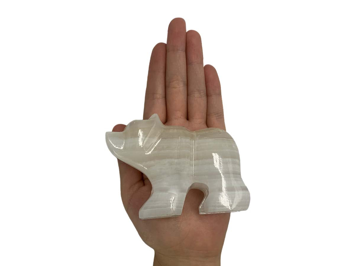 White Onyx Grizzly Bear