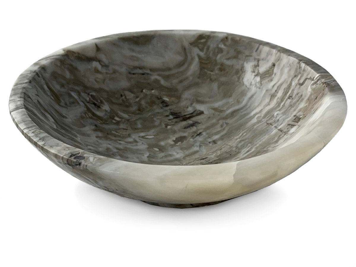 Gray Onyx Circular Snack Bowl