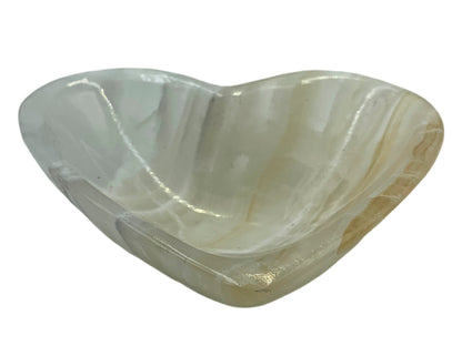 Amber Onyx Heart Bowl