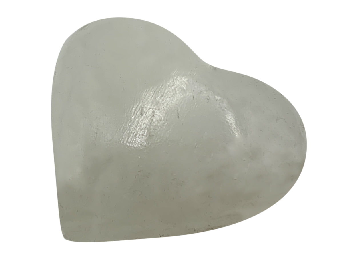 White Onyx Heart