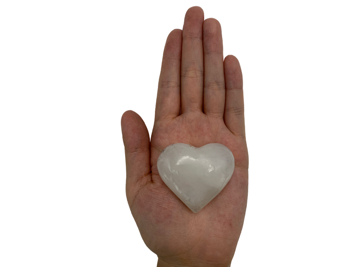 White Onyx Heart