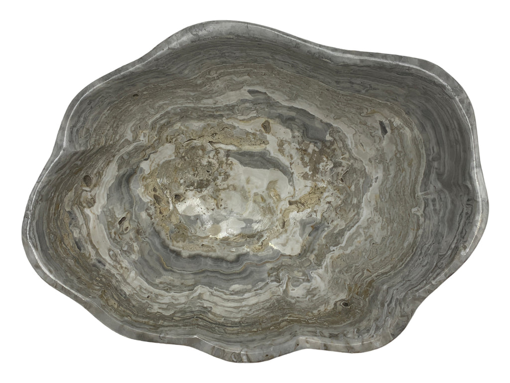 Gray Onyx Bowl 20x15cm