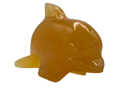 Orange Calcite Dolphin