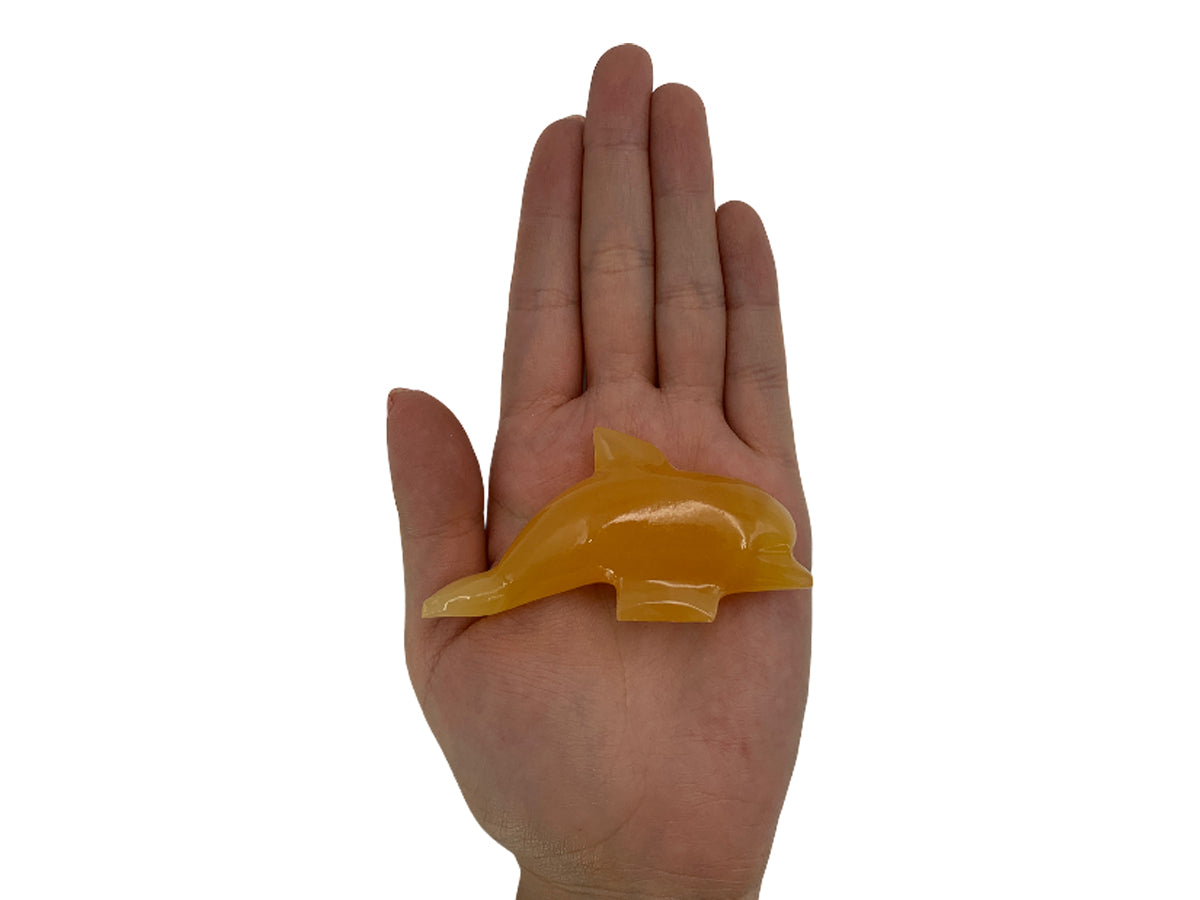 Orange Calcite Dolphin