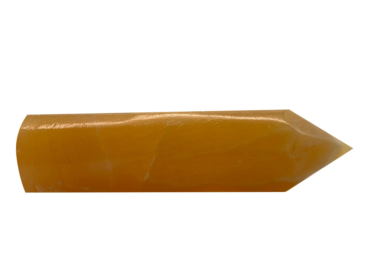 Orange Calcite  6 Sided Towers