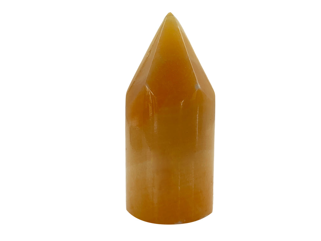 Orange Calcite  6 Sided Towers