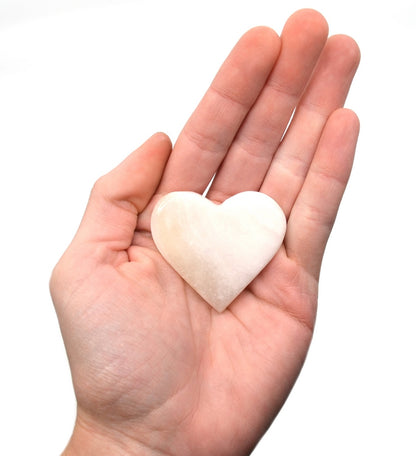 White Onyx Heart