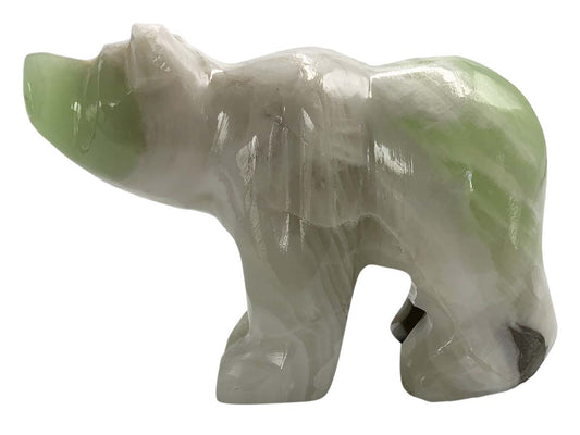 Green Onyx Grizzly Bear