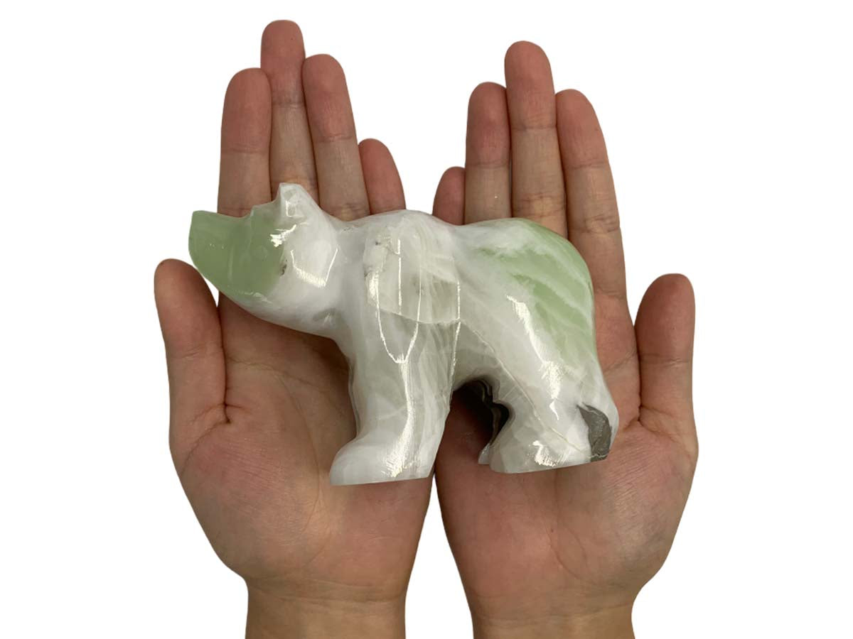 Green Onyx Grizzly Bear