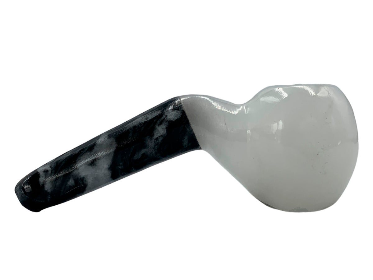 Black and White Onyx  Gentleman's Pipe