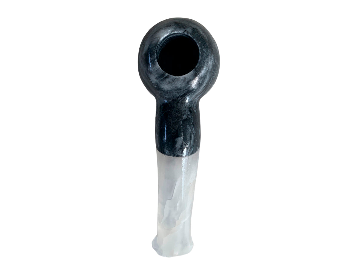 Black and White Onyx  Gentleman's Pipe