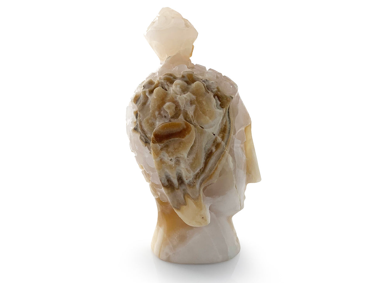 Amber onyx buddha head