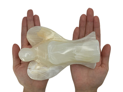 White Onyx Angel Polished