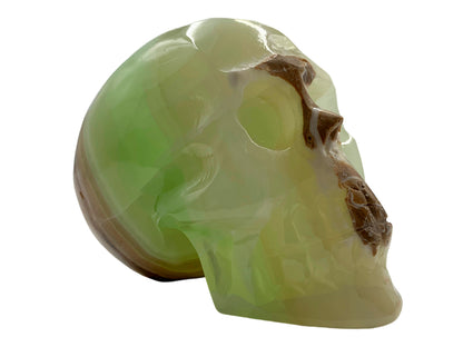 Green onyx skull