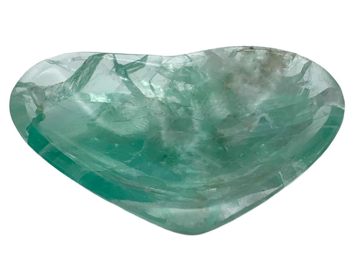 Fluorite Heart Snack Bowl