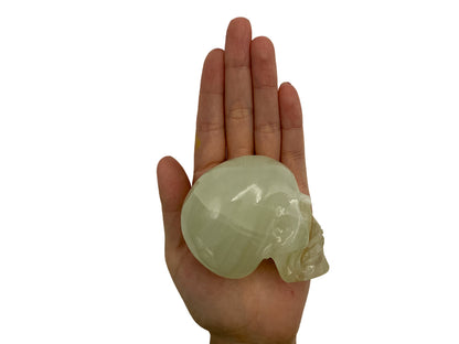 Green onyx skull