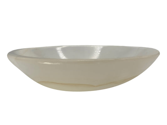 White Onyx Circular Bowl