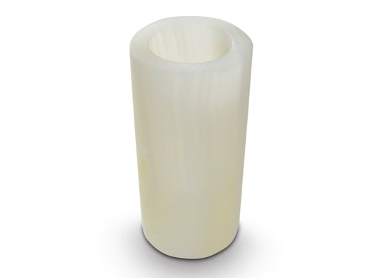 White Onyx Cylinder Candle Holder