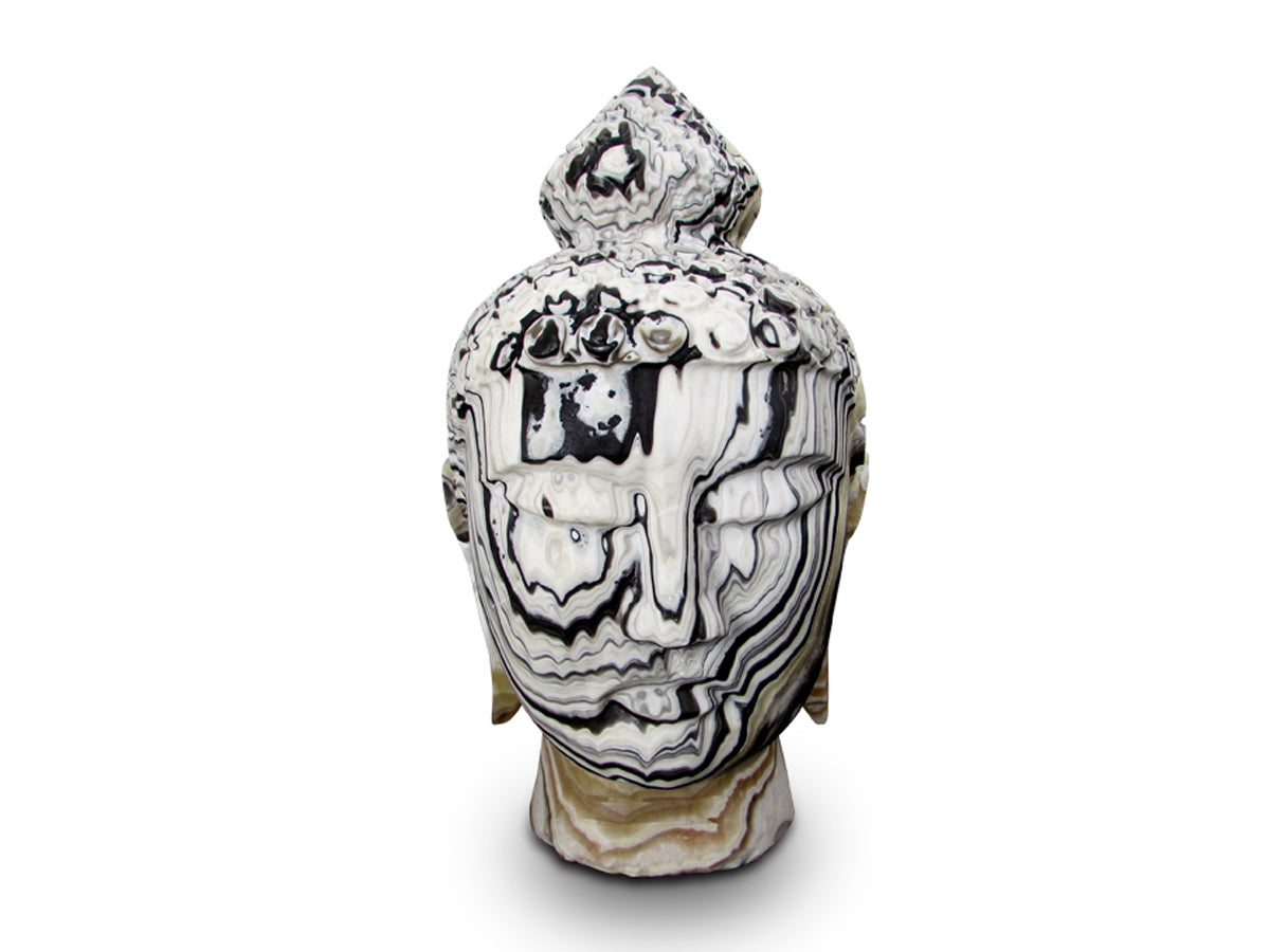Zebra Onyx Buddha Head