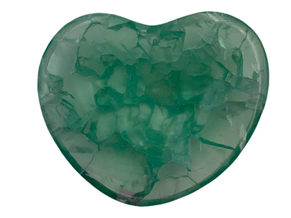 Fluorite Heart Snack Bowl