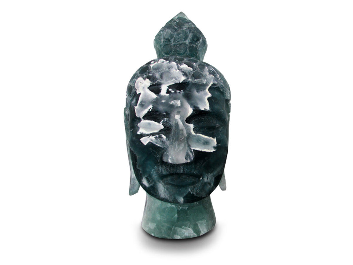 Fluorite buddha head