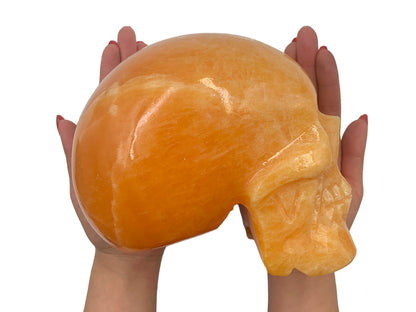 Orange Calcite Skull