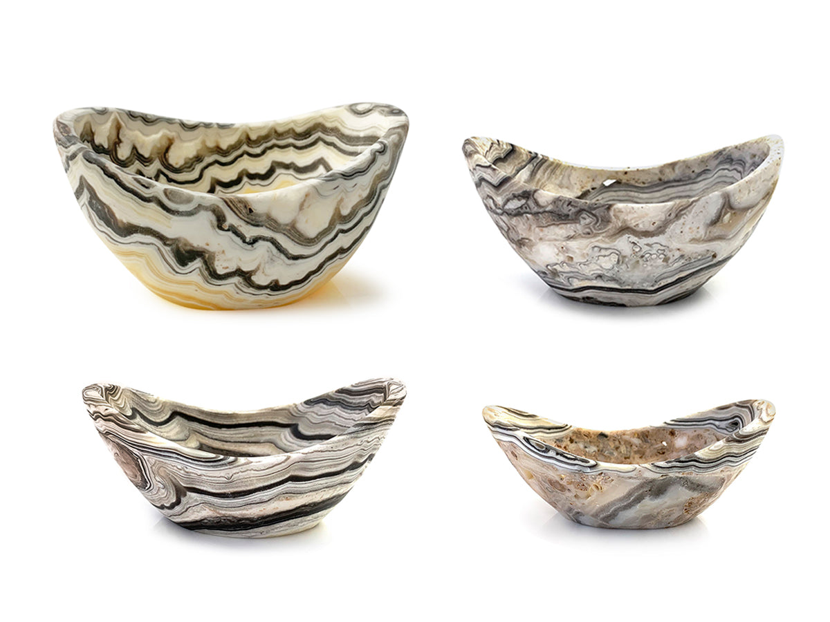 Zebra Onyx Crib Bowl