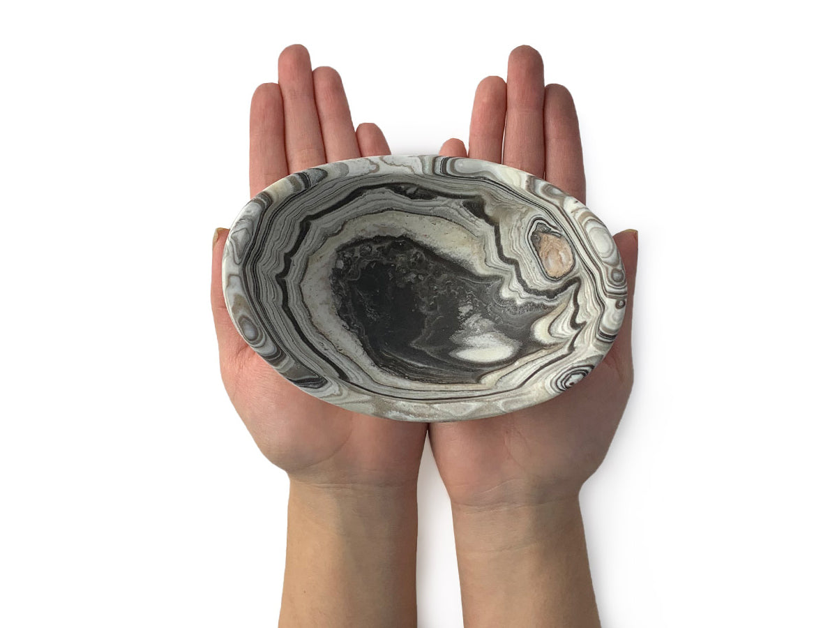 Zebra Onyx Crib Bowl